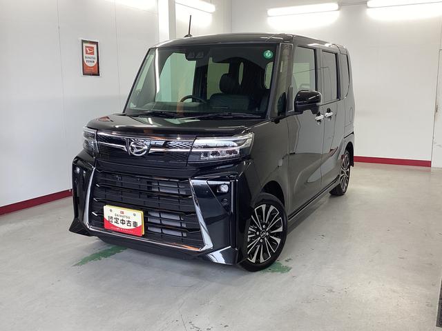 タントカスタムＲＳ衝突被害軽減ブレーキ　横滑り防止装置　４ＷＤ　オートハイビーム　アイドリングストップ　ステアリングスイッチ　オートライト　キーフリーシステム　オートエアコン　パノラマカメラ（岐阜県）の中古車