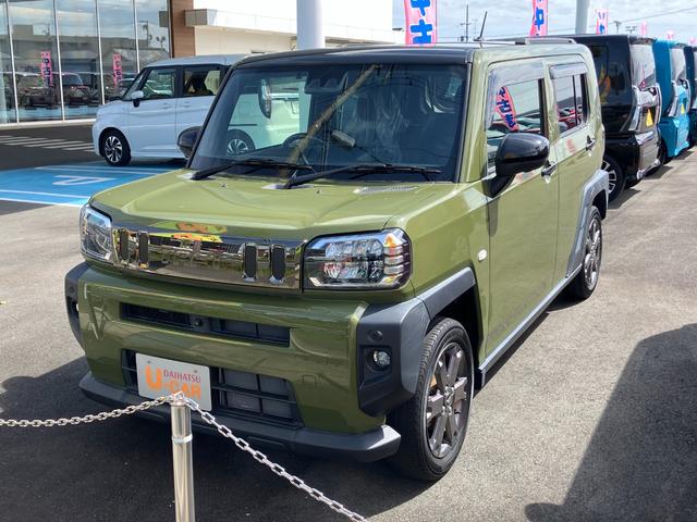 タフトＧ１５インチアルミホイール　オートレベリング機能付フルＬＥＤヘッドランプ　ＬＥＤフォグランプ　本革巻ステアリングホイール　本革巻インパネセンターシフト　ＴＦＴカラーマルチインフォメーションディスプレイ（静岡県）の中古車
