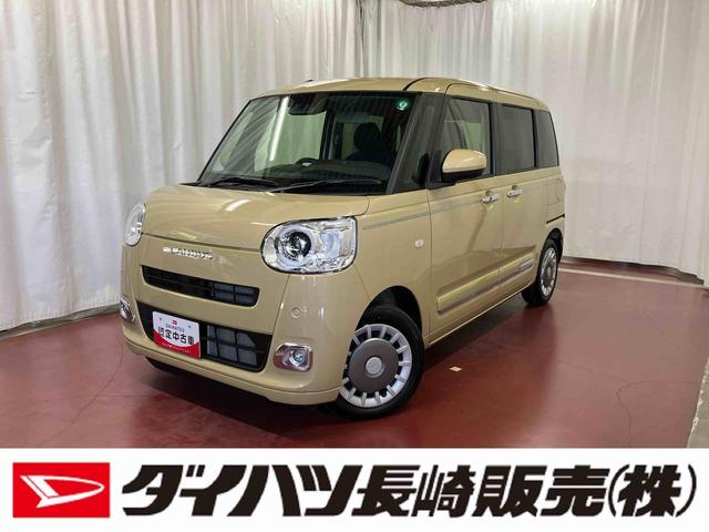 ムーヴキャンバスセオリーＧ届出済未使用車　元展示車　アイドリングストップ　禁煙　衝突被害軽減システム　シートヒーター　両側電動スライドドア　オートライト　ＬＥＤヘッドランプ　イモビライザー　衝突安全ボディ　スマートキー（長崎県）の中古車