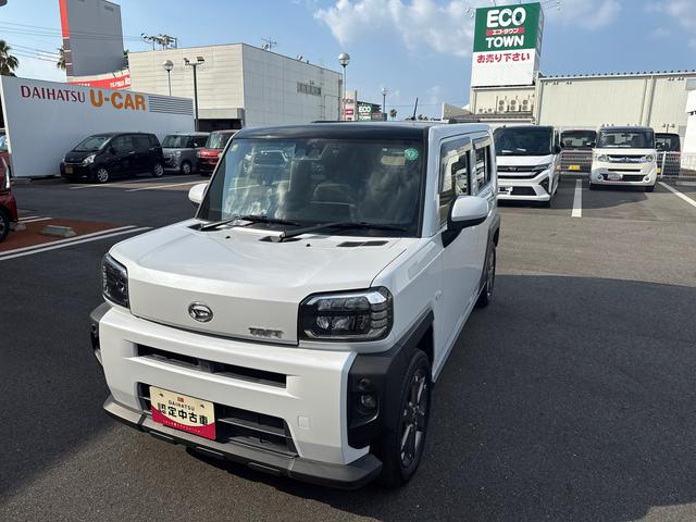 タフトＧターボターボ車　インパネシフト　プッシュスタートスイッチ　電子カードキー　　カーナビ　シートヒーター　　アルミ　オートマチックハイビーム　ガラスルーフ　レーンアシスト　ＡＢＳ　衝突軽減ブレーキサポート（鹿児島県）の中古車