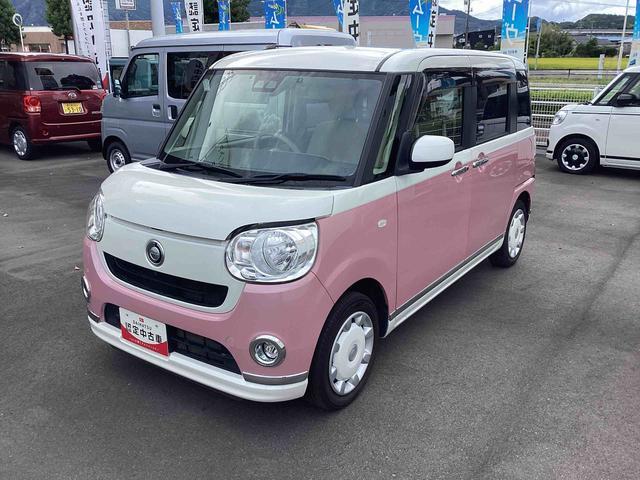 ムーヴキャンバスＸメイクアップリミテッド　ＳＡIIIインパネシフト　プッシュスタートスイッチ　電子カードキー　衝突被害軽減システム　ＡＢＳ　レーンキープ　オートエアコン　カーナビ（鹿児島県）の中古車