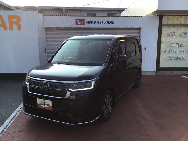 ステップワゴンｅ：ＨＥＶスパーダ　プレミアムライン全車１年走行距離無制限まごころ保証付き！　ナビゲーションシステム　全周囲モニター　ＥＴＣ車載器　両側電動スライドドア　後席モニター（栃木県）の中古車