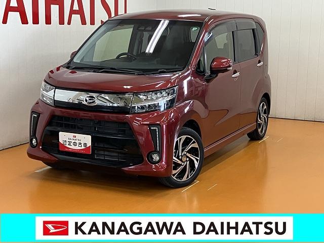 ムーヴカスタム　ＲＳ　ハイパーリミテッドＳＡIIIサポカーＳワイド適合　パノラマモニター対応　オートエアコン　ステアリングスイッチ　Ｐスタート　運転席シートヒーター　アイドリングストップ　横滑り防止機能　誤発進抑制機能　電動格納ミラー　キーフリー（神奈川県）の中古車