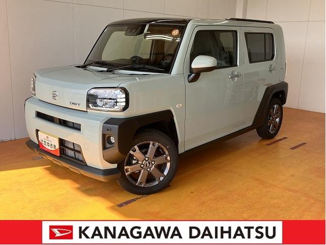 タフトＧターボサポカーＳワイド適合　スカイフィールトップ　Ｂカメラ　電動パーキングブレーキ　全車速追従機能付ＡＣＣ　ステアリングスイッチ　シートヒーター　ＵＳＢ接続端子　Ｐスタート　コーナーセンサー　キーフリー（神奈川県）の中古車