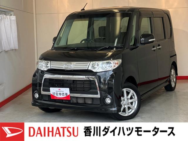 タントカスタムＸスペシャル純正ＥＴＣ　ＴＶ　左側パワースライドドア　純正１４インチアルミホイール　ＨＩＤ　アイドリングストップ　ハロゲンヘッドライト　スマートキー　取扱説明書　メンテナンスノート（香川県）の中古車
