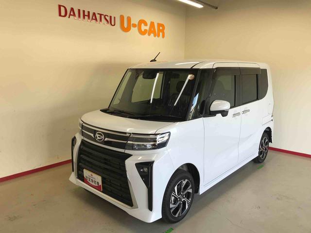 タントカスタムＸ４ＷＤ　オートエアコン／ライト　ＬＥＤヘッドライト／フォグランプ　運転席・助手席シートヒーター　両側電動スライドドア　チルトステアリング　運転席シートリフター　オート電動格納ドアミラー（秋田県）の中古車