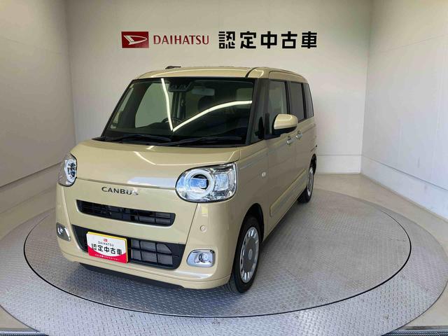 ムーヴキャンバスセオリーGターボスマートアシスト搭載 後席両側電動スライドドア バックカメラ付き オートエアコン オートライト キーフリー アイドリングストップ ABS 電動ドアミラー(熊本県)の中古車