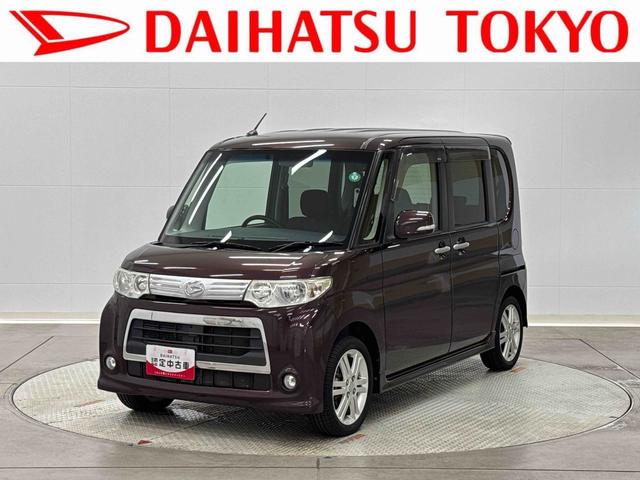 タントカスタムＲＳ　ナビ・電動スライドドア保証　まごころ保証　１年間・走行距離無制限付き・ターボエンジン・ナビゲーション・片側電動スライドドア・キーフリーシステム・フロアマット・サイドバイザー・ディスチャージヘッドライト（東京都）の中古車
