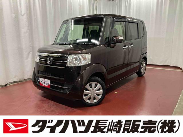 Ｎ−ＢＯＸＧ・Ｌパッケージ下取車　ナビ　運転席エアバッグ　助手席エアバッグ　電動格納ミラー　アイドリングストップ　ＶＳＡ　バックカメラ　イモビライザー　片側電動スライドドア　横滑り防止　スマートキー　ＡＢＳ　ＥＴＣ（長崎県）の中古車