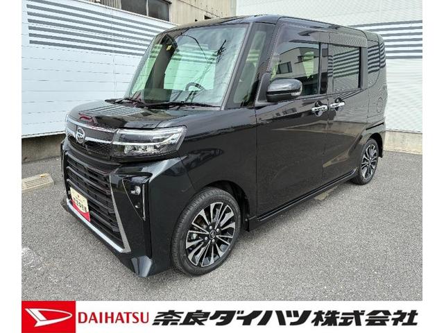 タントカスタムＲＳ９インチスマホ連携ディスプレイオーディオ　バックカメラ　ＴＶ　オートエアコン　フロントシートヒーター　左右パワースライドドア　電動パーキングブレーキ　プッシュボタンスタートアイドリングストップ（奈良県）の中古車