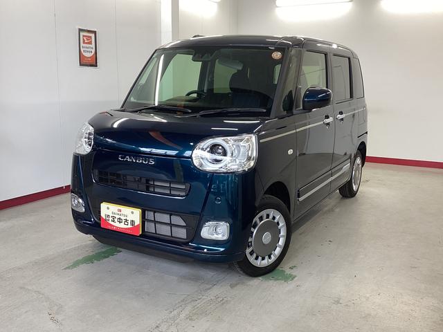 ムーヴキャンバスセオリーＧ衝突被害軽減ブレーキ　横滑り防止装置　４ＷＤ　オートハイビーム　アイドリングストップ　ステアリングスイッチ　オートライト　キーフリーシステム　オートエアコン　パノラマカメラ（岐阜県）の中古車