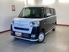 ムーヴキャンバスストライプスＧ衝突被害軽減ブレーキ　横滑り防止装置　４ＷＤ　オートハイビーム　アイドリングストップ　ステアリングスイッチ　オートライト　キーフリーシステム　オートエアコン　パノラマカメラ