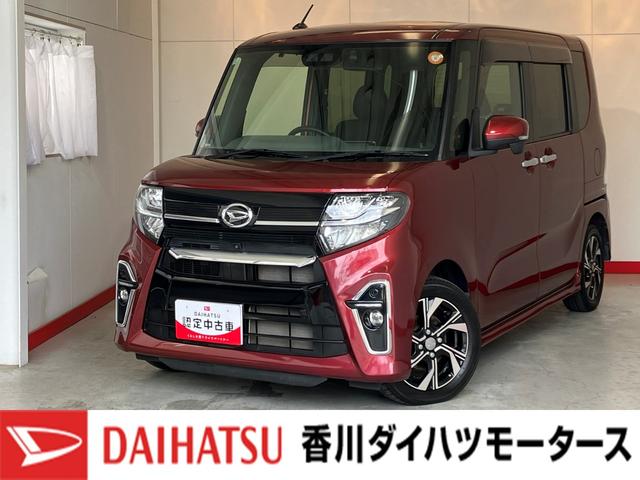 タントカスタムＸセレクションワンオーナー　純正ナビ　純正ＥＴＣ　純正ドライブレコーダー　パノラマモニター　両側パワースライドドア　運転席・助手席シートヒーター　純正１４インチアルミホイール　ＬＥＤヘッドランプ　スマアシ（香川県）の中古車