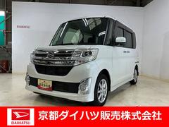 タントカスタムＸ　ナビ付　片側電動スライドドアナビ　マット・バイザー付き　Ｂｌｕｅｔｏｏｔｈ接続　ＤＶＤ再生　スマートキー　オートライト　ベンチシート　ＬＥＤヘッドライト　アイドリングストップ　運転席助手席エアバック