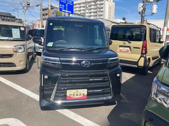 タントカスタムＲＳ　ターボ　両側リヤパワースライドドア　スマアシターボ　スマートアシスト　両側リヤパワースライドドア　プッシュボタンエンジンスタート　ＬＥＤヘッドライト　オートエアコン　オートライト　アルミホイール　コーナーセンサー　シートヒーター　バックカメラ（京都府）の中古車