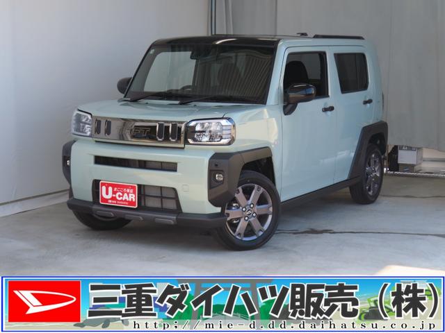タフトＧ　ダーククロムベンチャー　　届出済未使用車　１年間無料保証１オ−ナ−　コーナーセンサー　アダプティブクルコン　リアカメラ　ＬＥＤライト　レーンキープアシスト　電格ミラー　キーフリー　記録簿　ルーフレール　電動パーキングブレーキ　運転席・助手席シートヒーター（三重県）の中古車