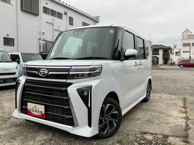 タントカスタムＸ２ＷＤ　ＣＶＴ　スマートアシスト　両側電動スライドドア　シートヒーター　ナビ付き　バックカメラ　オートホールド機能　電動パーキングブレーキ　プッシュボタンスタート　ミラクルオープンドア　フォグランプ（福島県）の中古車