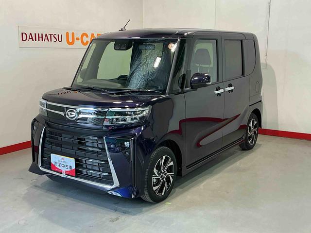 タントカスタムX衝突軽減ブレーキ リアコーナーセンサー 車線逸脱防止 アイドリングストップ機能 Bカメラ TV 盗難警報装置 LED キーレスエントリー 前席シートヒーター オートLED 電動格納ミラー(栃木県)の中古車