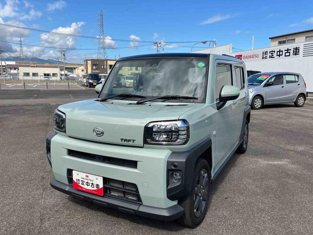 タフトGターボ2WD CVT 660cc 衝突被害軽減ブレーキ 横滑り防止装置 ABS アイドリングストップ プッシュボタンスタート スカイフィールトップ ディスプレイオーディオ バックモニター 前席シートヒーター(福島県)の中古車