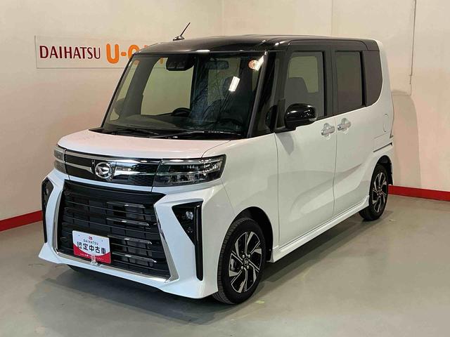 タントカスタムＸ衝突軽減ブレーキ　リアコーナーセンサー　車線逸脱防止　アイドリングストップ機能　盗難警報装置　ＬＥＤ　ワンオーナー　キーレスエントリー　前席シートヒーター　オートＬＥＤ　電動格納ミラー　スマキー（栃木県）の中古車