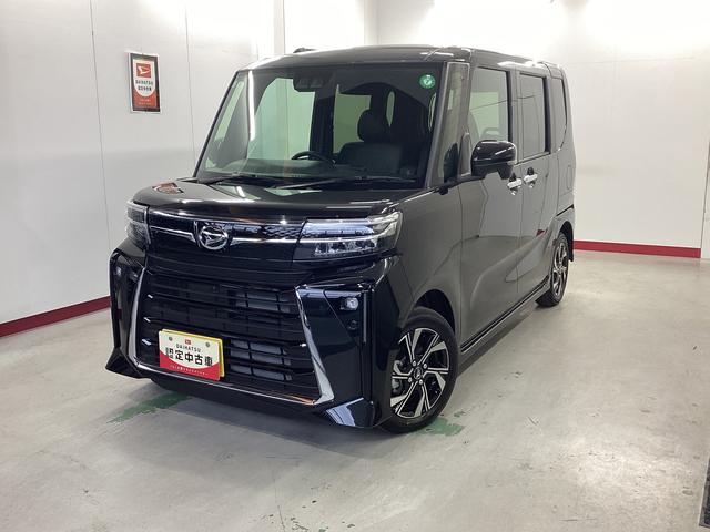 タントカスタムX衝突被害軽減ブレーキ 横滑り防止装置 オートハイビーム アイドリングストップ ステアリングスイッチ オートライト キーフリーシステム オートエアコン パノラマカメラ(岐阜県)の中古車