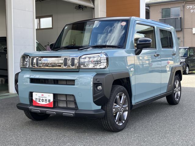 タフトＧ　ダーククロムベンチャー　シートヒーター　バックカメラガラスルーフ　衝突安全ボディ　シートヒーター付き　盗難防止システム　キーフリー　オートライト　誤発進抑制装置　ＬＥＤライト　レーンキープアシスト　リアカメラ　記録簿　アルミ　コーナーソナー　禁煙車（山口県）の中古車