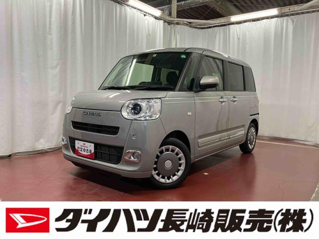 ムーヴキャンバスセオリーＧ元試乗車　ディスプレイオーディオ　ブルートゥース　バックカメラ　衝突被害軽減システム　ＬＥＤヘッドランプ　オートライト　シートヒーター　両側電動スライドドア　ベンチシート　スマートキー　衝突安全ボディ（長崎県）の中古車