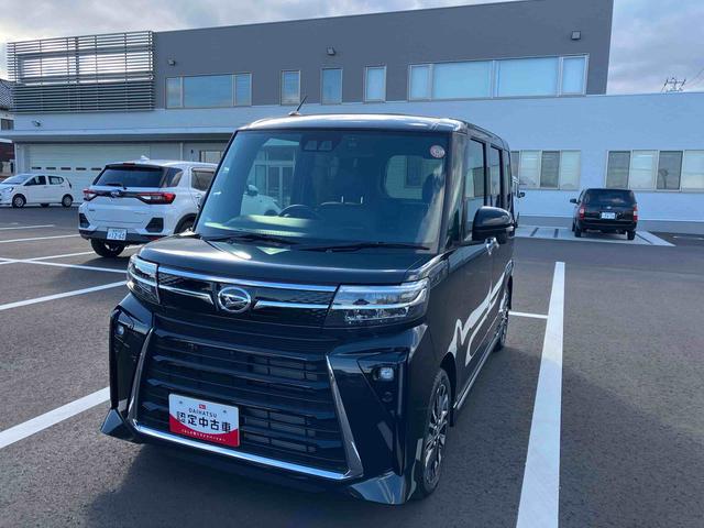 タントカスタムＲＳ２ＷＤ　ＣＶＴ　６６０ｃｃ　ターボ　ナビ　ドラレコ　全方位モニター　両側電動スライドドア　衝突被害軽減ブレーキ　横滑り防止装置　ＡＢＳ　アイドリングストップ　プッシュボタンスタート（福島県）の中古車
