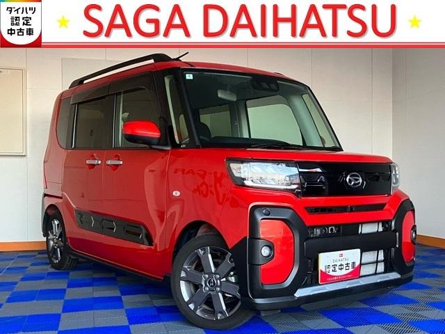 タントファンクロスターボ　エコアイドル非装着車両側電動スライドドア・ディスプレイオーディオ・ＥＴＣ・パノラマモニター・プッシュボタンスタート・ステアリングスイッチ・キーフリー・アルミホイール・コーナーセンサー・シートヒーター・パワーウィンドウ（佐賀県）の中古車