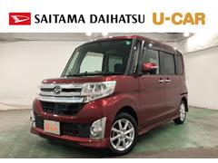 タントカスタムＸ　ＳＡ　走行４４６９９キロ／４ＷＤ／修復歴／ナビ一年保証・走行距離無制限　走行４４６９９キロ　フルセグナビ　ブルートゥース　ＵＳＢ　バックカメラ　オートライト　ＬＥＤヘッドライト　ベンチシート