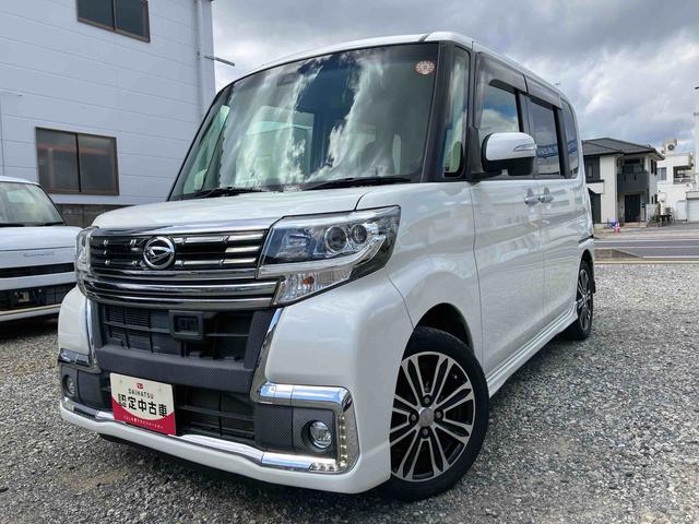 タントカスタムＲＳ　トップエディションＳＡIIターボ　２ＷＤ　ＣＶＴ　スマートアシスト　両側電動スライドドア　ナビ付き　バックカメラ　ミラクルオープンドア　プッシュボタンスタート　アイドリングストップ　ベンチシート　フォグランプ　オートライト（福島県）の中古車
