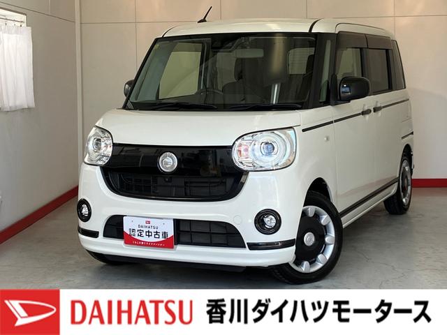 ムーヴキャンバスＧブラックアクセントリミテッド　ＳＡIIIワンオーナー　純正ナビ　純正ドライブレコーダー　パノラマモニター　スマアシＩＩＩ　ＬＥＤヘッドランプ　オートライト　オートマチックハイビーム　両側パワースライドドア　アイドリングストップ　スマートキー（香川県）の中古車