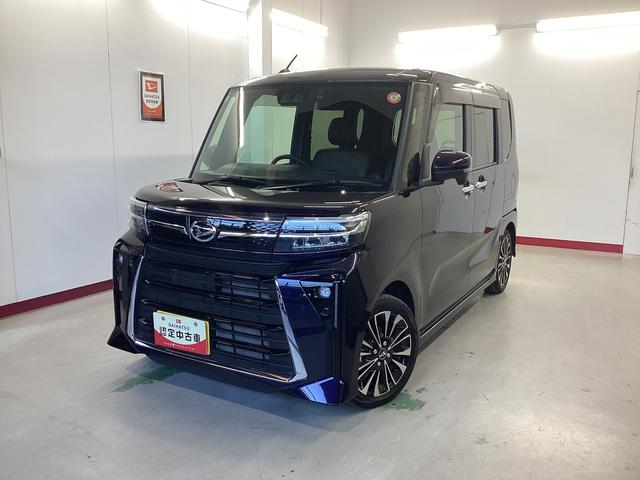 タントカスタムＲＳ衝突被害軽減ブレーキ　横滑り防止装置　オートハイビーム　アイドリングストップ　ステアリングスイッチ　オートライト　キーフリー　オートエアコン　ナビ　ドラレコ　パノラマカメラ　ＥＴＣ　マット　バイザー（岐阜県）の中古車