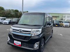 タントカスタムＸ　トップエディションＳＡＩＩ２ＷＤ　ＣＶＴ　６６０ｃｃ　両側スライドドア　社外ナビ　バックモニター　被害軽減ブレーキ　横滑り防止装置　ＡＢＳ　アイドリングストップ　プッシュボタンスタート　ベンチシート　オートエアコン