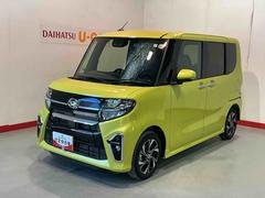 タントカスタムＸ衝突軽減ブレーキ　リアコーナーセンサー　車線逸脱防止　アイドリングストップ機能　Ｂカメラ　ナビＴＶ　盗難警報装置　ＬＥＤ　ワンオーナー　キーレスエントリー　前席シートヒーター　オートＬＥＤ　スマキー