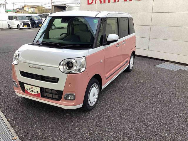 ムーヴキャンバスストライプスＧインパネシフト　プッシュスタートスイッチ　電子カードキー　電動パーキングブレーキ　カーナビ　車線逸脱警報　エマージェンシーブレーキ　ＡＢＳ　オートハイビーム（鹿児島県）の中古車