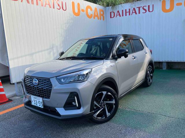 ロッキープレミアムＧ　ＨＥＶオートエアコン　衝突回避支援システム　コーナーセンサー　キーフリーシステム　プッシュボタンスタート　ＬＥＤヘッドランプ（沖縄県）の中古車