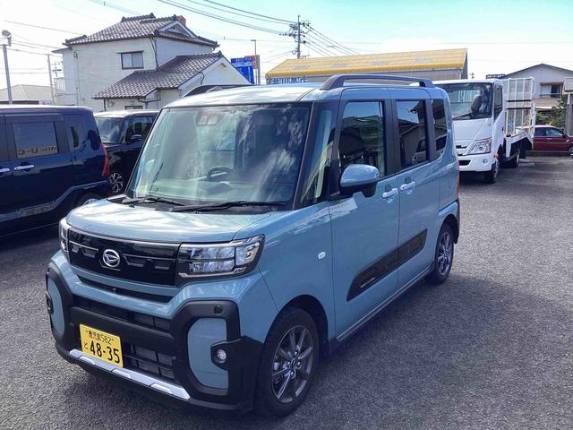 タントファンクロスインパネシフト プッシュスタートスイッチ 電子カードキー 電動パーキングブレーキ カーナビ 衝突軽減システム 両側オートドア レーンキープアシスト ABS アルミホイール(鹿児島県)の中古車