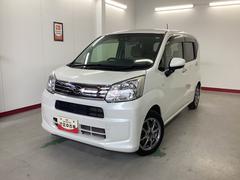 ムーヴＸターボ　ＳＡＩＩＩ衝突被害軽減ブレーキ　横滑り防止装置　オートハイビーム　アイドリングストップ　ステアリングスイッチ　オートライト　キーフリーシステム　オートエアコン　社外ナビ　ドラレコ　マット　バイザー　社外アルミ