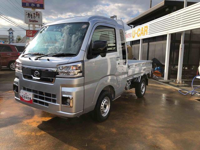 ハイゼットトラックジャンボエクストラ　４ＷＤ　走行距離５ｋｍ４ＷＤ　スマートアシスト　キーフリーシステム　プッシュボタンスタート　スチールホイール　マニュアルエアコン　コーナーセンサー（山形県）の中古車