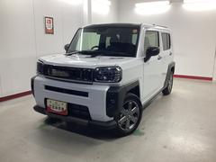 タフトＧターボ　ダーククロムベンチャー衝突被害軽減ブレーキ　横滑り防止装置　オートハイビーム　アイドリングストップ　ステアリングスイッチ　オートライト　キーフリーシステム　オートエアコン　パノラマカメラ