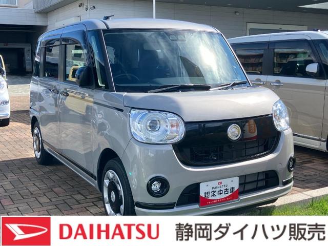 ムーヴキャンバスGブラックアクセントリミテッド SAIII14インチフルホイールキャップ LEDヘッドランプ キーフリーシステム 両側パワースライドドア オートエアコン(プッシュ式) オートライト 置きラクボックス(静岡県)の中古車