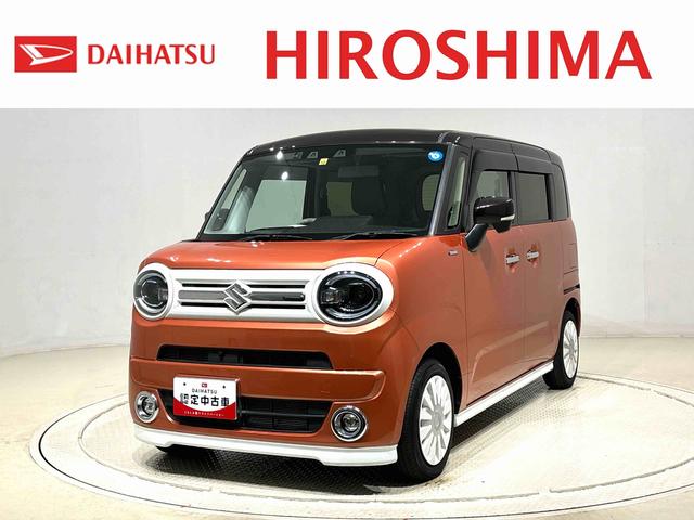 ワゴンＲスマイルハイブリッドＸ　ナビゲーション　ＥＴＣ　シートヒーターＬＥＤヘッドランプ・フォグランプ　オートライト　プッシュボタンスタート　オートエアコン　両側パワースライドドア（広島県）の中古車