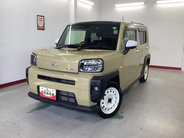タフトGターボ衝突被害軽減ブレーキ 横滑り防止装置 4WD オートハイビーム アイドリングストップ ステアリングスイッチ オートライト キーフリー エアコン ナビ ドラレコ パノラマカメラ ETC マット バイザー(岐阜県)の中古車
