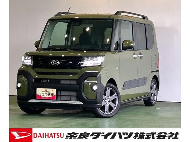 タントファンクロスターボナビ ドラレコ プッシュボタンスタ−ト 両側電動スライドドア コ−ナ−センサ− 衝突被害軽減ブレーキ アイドリングストップ機能 シ−トヒ−タ− バックカメラ LEDヘッドライト(奈良県)の中古車