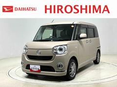 ムーヴキャンバスＧメイクアップ　ＳＡＩＩＩＬＥＤヘッドランプ・フォグランプ　置き楽ボックス　オートライト　プッシュボタンスタート　セキュリティアラーム　パノラマモニター対応カメラ　両側パワースライドドア