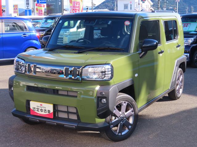 タフトG ダーククロムベンチャー4WD CVT 660cc スカイフィールトップ ナビ バックモニター ドライブレコーダー 衝突被害軽減ブレーキ 横滑り防止装置 ABS アイドリングストップ プッシュボタンスタート シートヒーター(福島県)の中古車