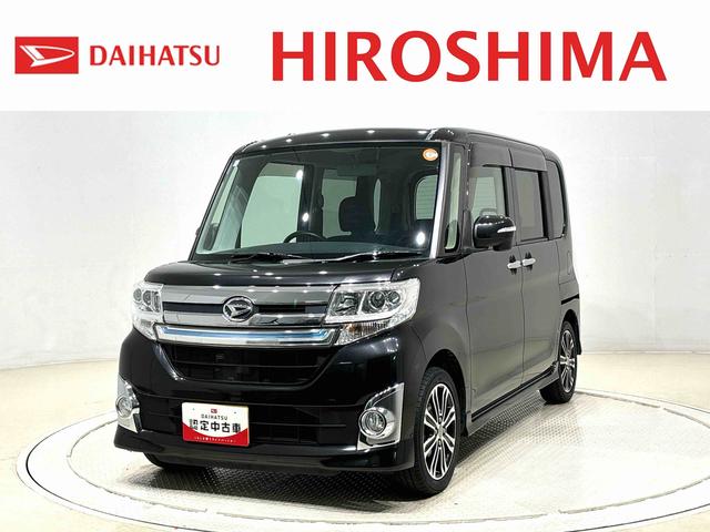 タントカスタムRSLEDオートライト パワースライドドアウェルカムオープン機能 運転席ロングスライドシ−ト 助手席ロングスライド 助手席イージークローザー 15インチアルミホイール 7インチワイドナビ(広島県)の中古車