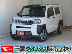 タフトＧダーククロムベンチャー　ｅｃｏＩＤＬＥ非装着車　キーフリー１オ−ナ−　コーナーセンサー　リアカメラ　ＬＥＤライト　レーンキープアシスト　電格ミラー　記録簿　ガラスルーフ　電動パーキングブレーキ　運転席・助手席シートヒーター　オートエアコン　１年間無料保証