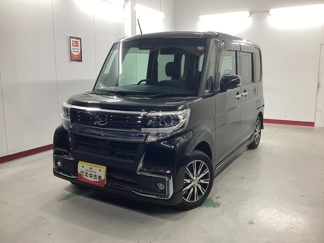 タントカスタムＸ　トップエディションＶＳ　ＳＡIII衝突被害軽減ブレーキ　横滑り防止装置　オートハイビーム　アイドリングストップ　ステアリングスイッチ　オートライト　キーフリーシステム　オートエアコン　ナビ　パノラマカメラ　マット　バイザー（岐阜県）の中古車